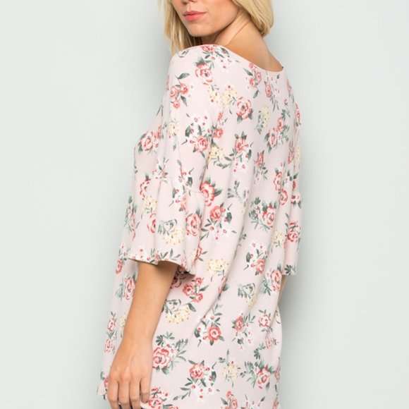 Summer knitted top with floral prints. - Picture 10 of 10